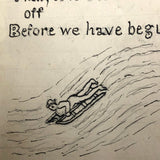 Handmade 1908 Children's Story Book with Sweet Drawings