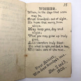 Handmade 1908 Children's Story Book with Sweet Drawings