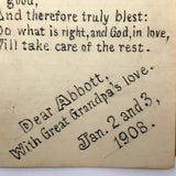 Handmade 1908 Children's Story Book with Sweet Drawings