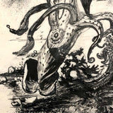 William Charles Palmer 1940 Pen and Ink "Cephalopoda" Drawing