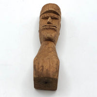 Man with Cap Small Carved Bust