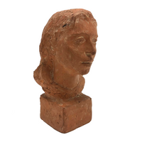 Max Ulrich "Uli" Schoop Terracotta Bust of Young Woman