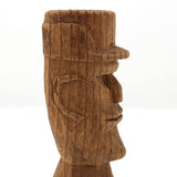Man with Cap Small Carved Bust