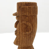 Man with Cap Small Carved Bust