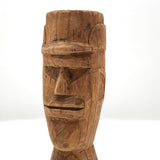 Man with Cap Small Carved Bust