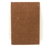 Impressionistic Small Painting of Woman Sewing with Pot of Flowers