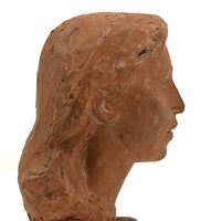 Max Ulrich "Uli" Schoop Terracotta Bust of Young Woman