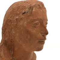 Max Ulrich "Uli" Schoop Terracotta Bust of Young Woman