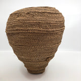 Finely Woven Lidded Basket with Fantastic Shape, Presumed African