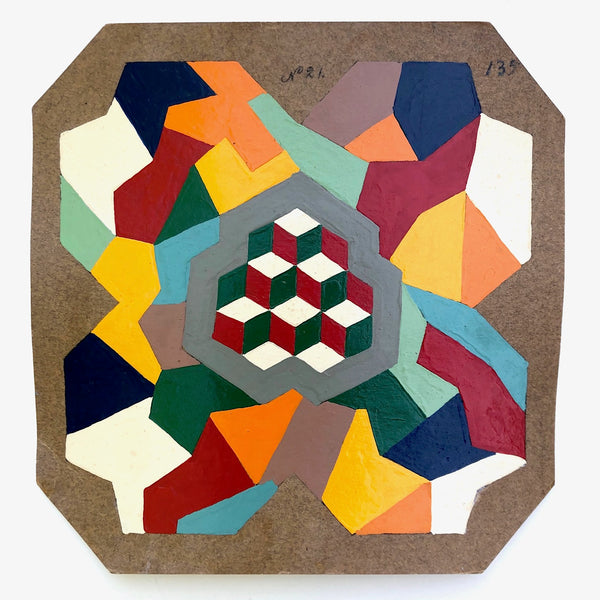 Color and Pattern Study on Lightweight Cardboard - No. 21