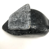 Inuit Black Soapstone Carved Goose, Herb Faucher, 1970s
