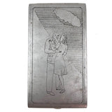 WWII Trench Art Case with Embracing Couple Plus Beauties Inside