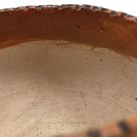 Small Acoma Pueblo New Mexico Dark Brown and White Pottery Bowl