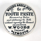 Woods Areca Nut Toothpaste Antique Ceramic Apothecary Jar