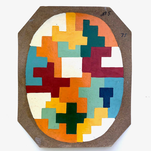 Color and Pattern Study on Lightweight Cardboard - No. 5