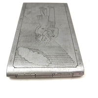 WWII Trench Art Case with Embracing Couple Plus Beauties Inside
