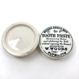 Woods Areca Nut Toothpaste Antique Ceramic Apothecary Jar