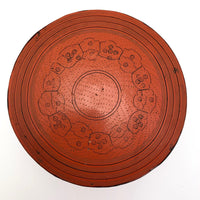 Burmese Cinnabar Lacquer Betel Box with Two Interior Trays