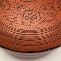 Burmese Cinnabar Lacquer Betel Box with Two Interior Trays