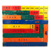 Excellent Vintage Vermont Toy Works Number Blocks for Math Learning (and Much More!)