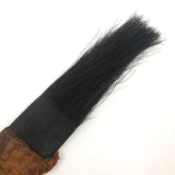 Stunning, Unusual 19th C Shaker Woven Horsehair and Homespun Fabric Brush