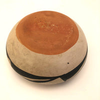 Striking Black and Cream Vintage Cochiti or Santo Domingo Southwest Pueblo Pottery Bowl