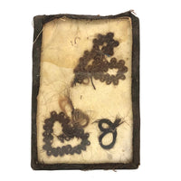 Victorian Braided Hair Hearts Momento Mori