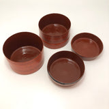 Burmese Cinnabar Lacquer Betel Box with Two Interior Trays