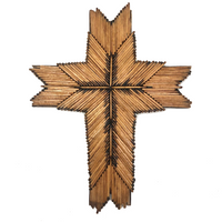 Old Tramp Art Matchstick Cross