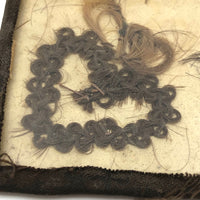 Victorian Braided Hair Hearts Momento Mori