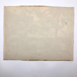 Mid-Century Watercolor Marsh Landscape with Palms and Cactii, Unsigned