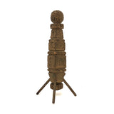 SOLD 1895 Gold Painted Carved Whimsy with Letters, Numbers and More, On Stilts!