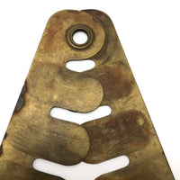Cool Old Brass Button Polishing Guard (or Excellent Stencil)
