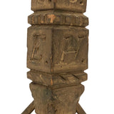 SOLD 1895 Gold Painted Carved Whimsy with Letters, Numbers and More, On Stilts!