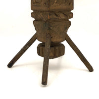SOLD 1895 Gold Painted Carved Whimsy with Letters, Numbers and More, On Stilts!