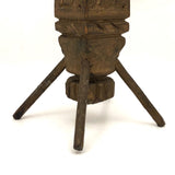 SOLD 1895 Gold Painted Carved Whimsy with Letters, Numbers and More, On Stilts!