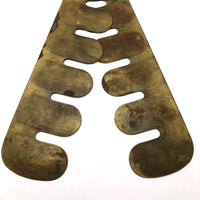 Cool Old Brass Button Polishing Guard (or Excellent Stencil)