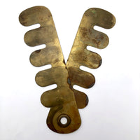Cool Old Brass Button Polishing Guard (or Excellent Stencil)