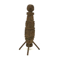 SOLD 1895 Gold Painted Carved Whimsy with Letters, Numbers and More, On Stilts!
