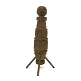 SOLD 1895 Gold Painted Carved Whimsy with Letters, Numbers and More, On Stilts!