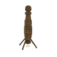 SOLD 1895 Gold Painted Carved Whimsy with Letters, Numbers and More, On Stilts!