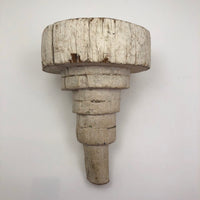 Primitive White Painted Red Elm Tiered Milking Stool