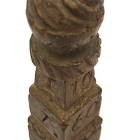 SOLD 1895 Gold Painted Carved Whimsy with Letters, Numbers and More, On Stilts!