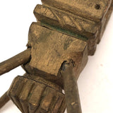 SOLD 1895 Gold Painted Carved Whimsy with Letters, Numbers and More, On Stilts!