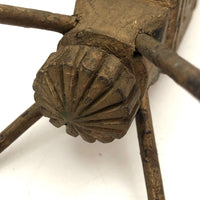SOLD 1895 Gold Painted Carved Whimsy with Letters, Numbers and More, On Stilts!