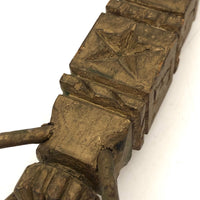 SOLD 1895 Gold Painted Carved Whimsy with Letters, Numbers and More, On Stilts!