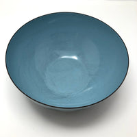 Catherineholm Blue on Blue 8 Inch Enamelware Lotus Bowl