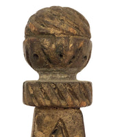 SOLD 1895 Gold Painted Carved Whimsy with Letters, Numbers and More, On Stilts!
