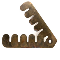 Cool Old Brass Button Polishing Guard (or Excellent Stencil)