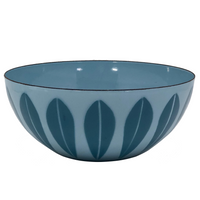 Catherineholm Blue on Blue 8 Inch Enamelware Lotus Bowl